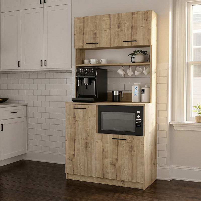 Έπιπλο κουζίνας Tuco 2 χρώμα sapphire oak 90x40x180εκ.