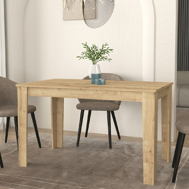 Τραπέζι Darlen χρώμα sapphire oak 125x72x74εκ.