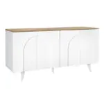 Μπουφές Αντίπαρος 97 χρώμα λευκό – sepet oak 150x45x74,6εκ. – εικόνα 5