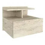Κομοδίνο επιτοίχιο Σύμη 80 χρώμα travertine 40×33,2×32εκ. – εικόνα 5