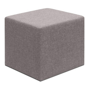 Σκαμπώ Linda υφασμάτινο χρώμα καφέ 40x40x40εκ.