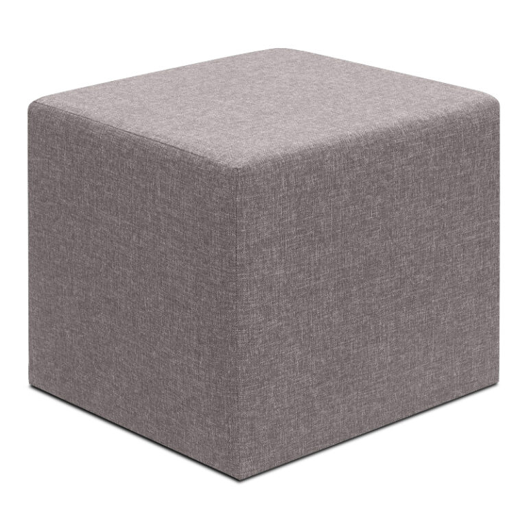 Σκαμπώ Linda υφασμάτινο χρώμα καφέ 40x40x40εκ.