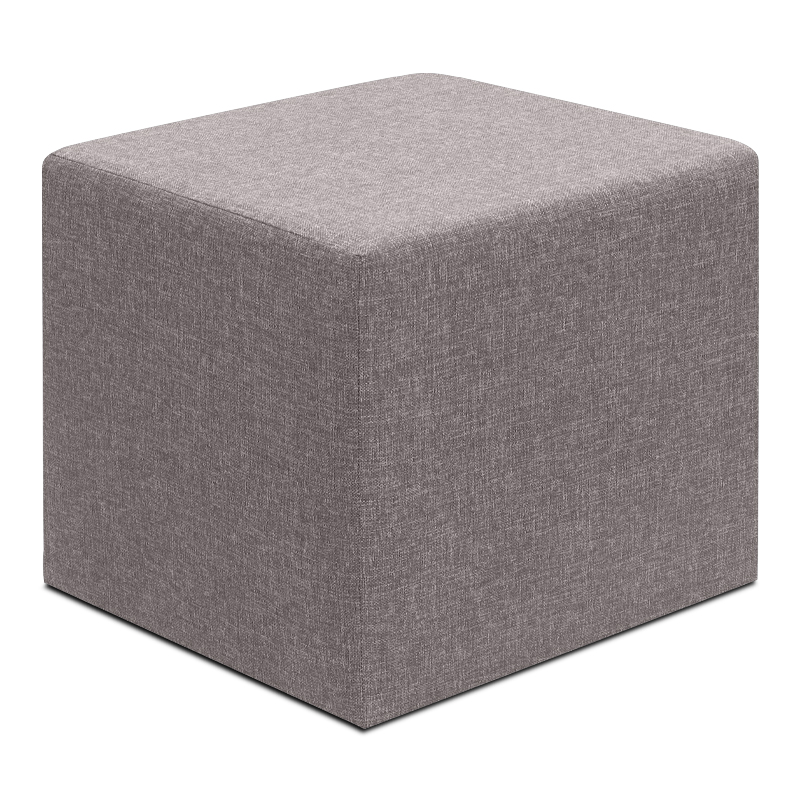 Σκαμπώ Κύθηρα 63 υφασμάτινο χρώμα καφέ 40x40x40εκ.