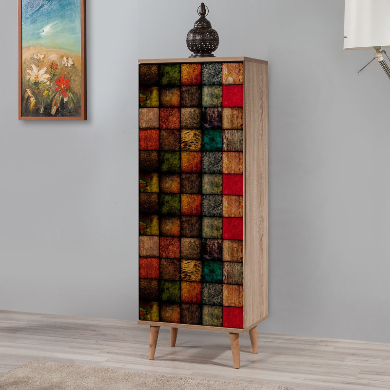 Παπουτσοθήκη - Ντουλάπι Ιθάκη 12 χρώμα sonoma 50x38x135εκ.