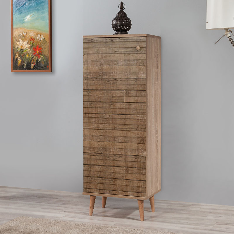 Παπουτσοθήκη - Ντουλάπι Ιθάκη 12 χρώμα sonoma 50x38x135εκ.