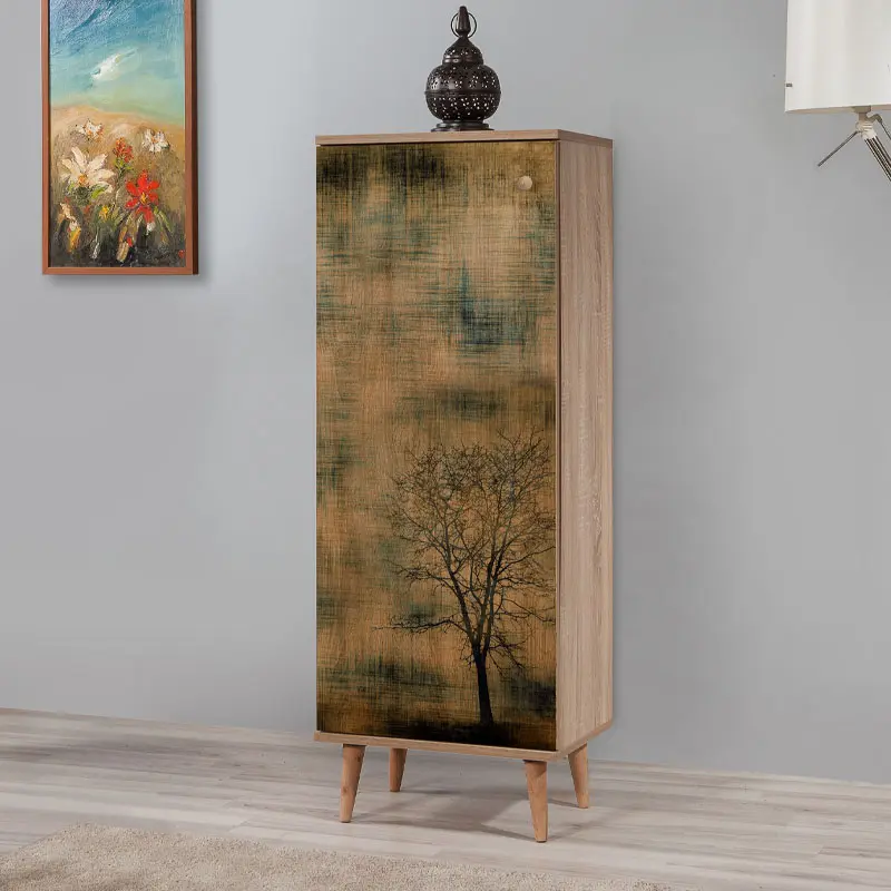 Παπουτσοθήκη - Ντουλάπι Ιθάκη 12 χρώμα sonoma 50x38x135εκ.