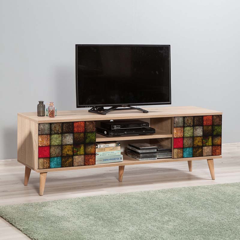 Έπιπλο τηλεόρασης Ιθάκη 12 χρώμα sonoma 140x40x50 εκ.