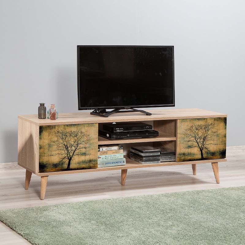 Έπιπλο τηλεόρασης Ιθάκη 12 χρώμα sonoma 140x40x50 εκ.