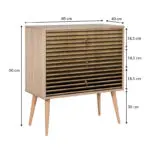 Συρταρτιέρα Ιθάκη 12 χρώμα sonoma 80x40x90εκ. – εικόνα 5