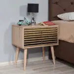Κομοδίνο Ιθάκη 12 χρώμα sonoma 60x40x61εκ.