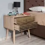 Κομοδίνο Ιθάκη 12 χρώμα sonoma 60x40x61εκ. – εικόνα 2