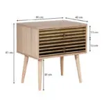 Κομοδίνο Ιθάκη 12 χρώμα sonoma 60x40x61εκ. – εικόνα 5