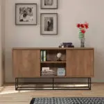 Μπουφές Σέριφος 29 χρώμα καρυδί 140x36x72εκ.