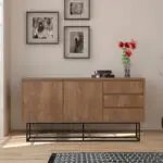 Μπουφές Σέριφος 29 χρώμα καρυδί 140x36x72εκ.