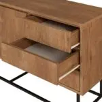 Μπουφές Σέριφος 29 χρώμα καρυδί 140x36x72εκ. – εικόνα 3