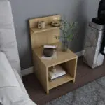 Κομοδίνο Χάλκη 67 χρώμα sapphire oak 35x37x72εκ. – εικόνα 2