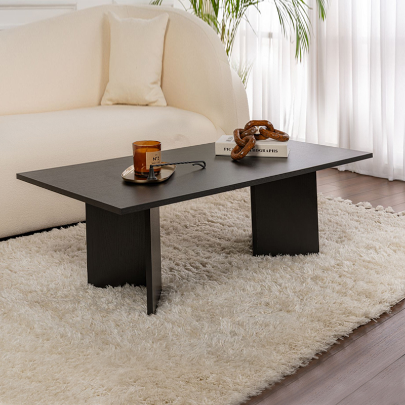 Τραπεζάκι σαλονιού Ίος 84 χρώμα black wood 119x60x40εκ.