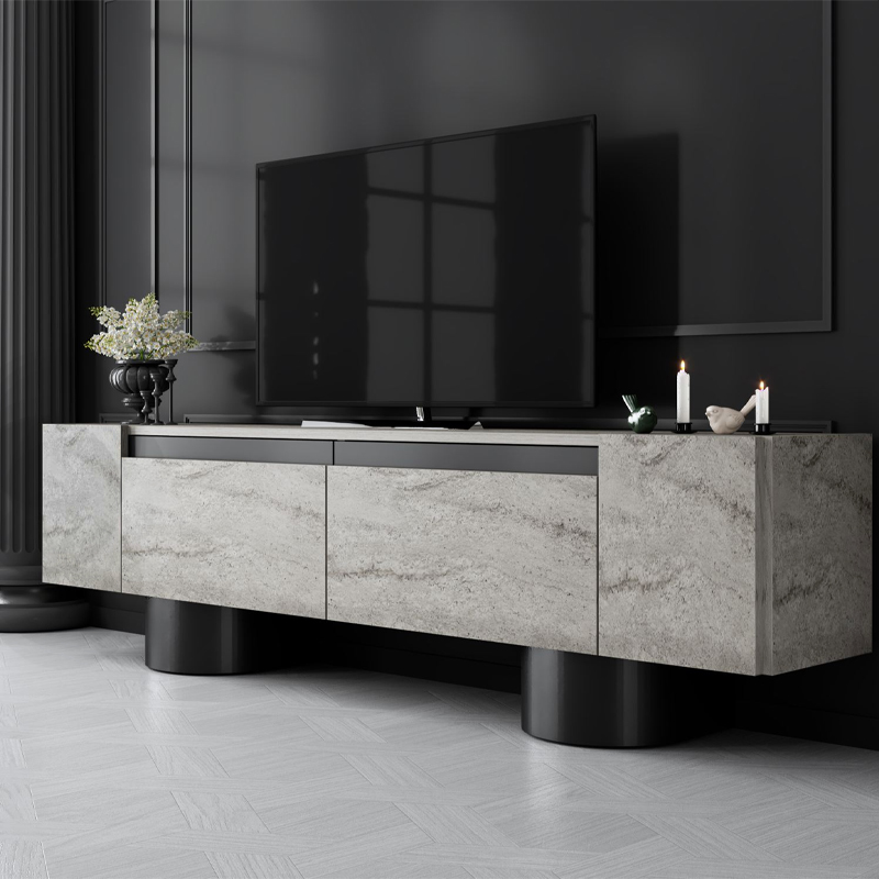 Έπιπλο τηλεόρασης Καστελόριζο 45 χρώμα travertine 180x30x50εκ.