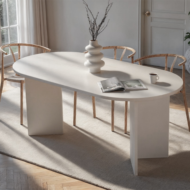Τραπέζι Σαντορίνη 34 χρώμα λευκό 180x89,5x75εκ.