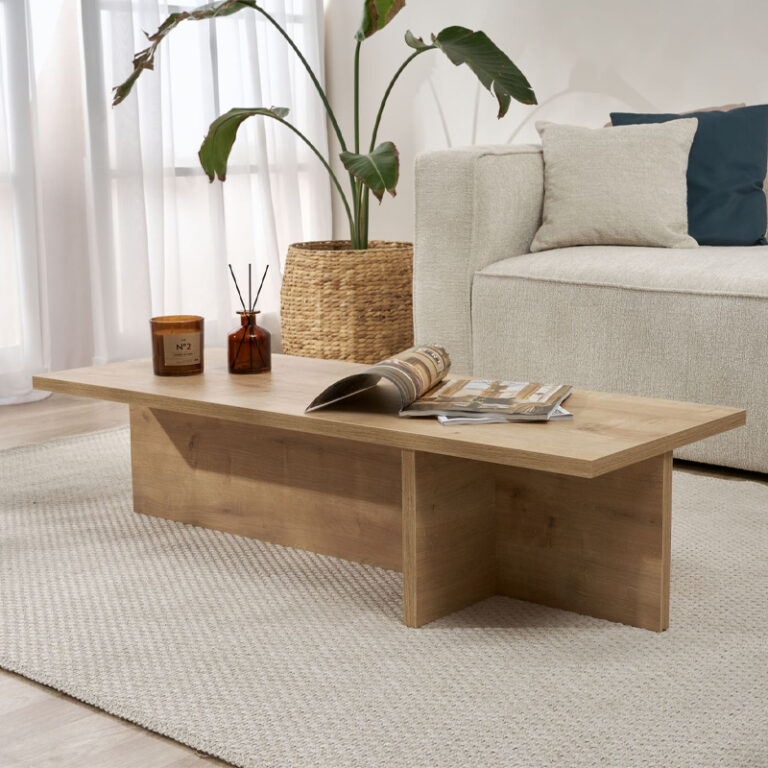 Τραπεζάκι σαλονιού Harbor χρώμα sapphire oak 120x45x30εκ.