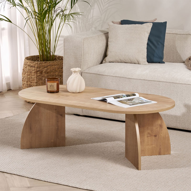 Τραπεζάκι σαλονιού Αντίπαρος 59 χρώμα sapphire oak 120x60x40εκ.