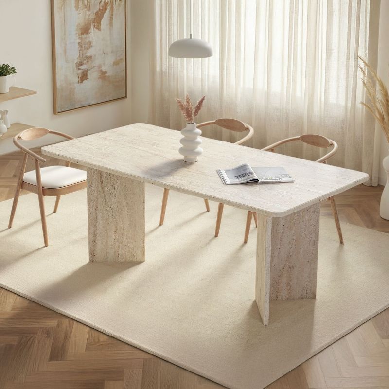 Τραπέζι Πάτμος 12 χρώμα travertine 180x90x75εκ.