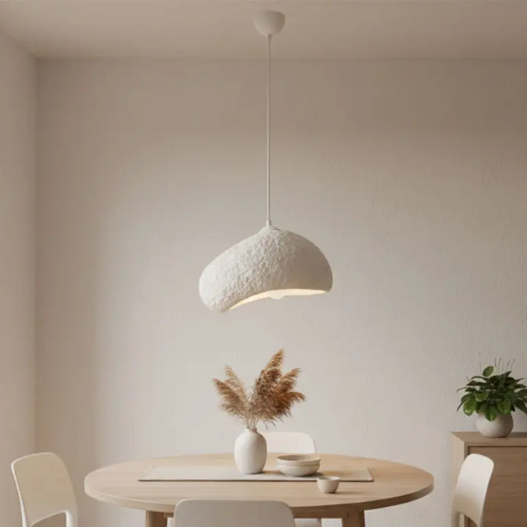Φωτιστικό οροφής Ίος 30 E27 fiberglass μονόφωτο χρώμα λευκό 32x27x120εκ.