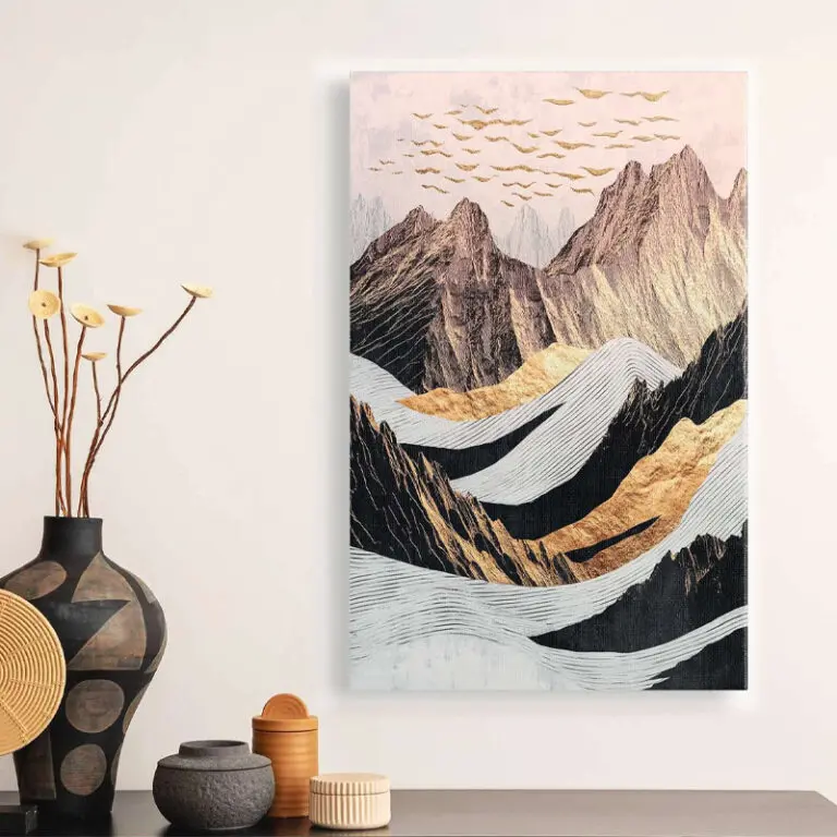 Πίνακας σε καμβά “Abstract Mountain” ψηφιακής εκτύπωσης 70x100x3εκ.