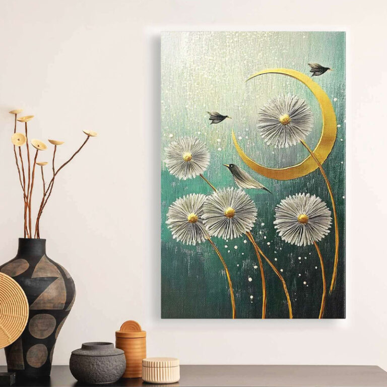 Πίνακας σε καμβά “Wildflowers” ψηφιακής εκτύπωσης 70x100x3εκ.