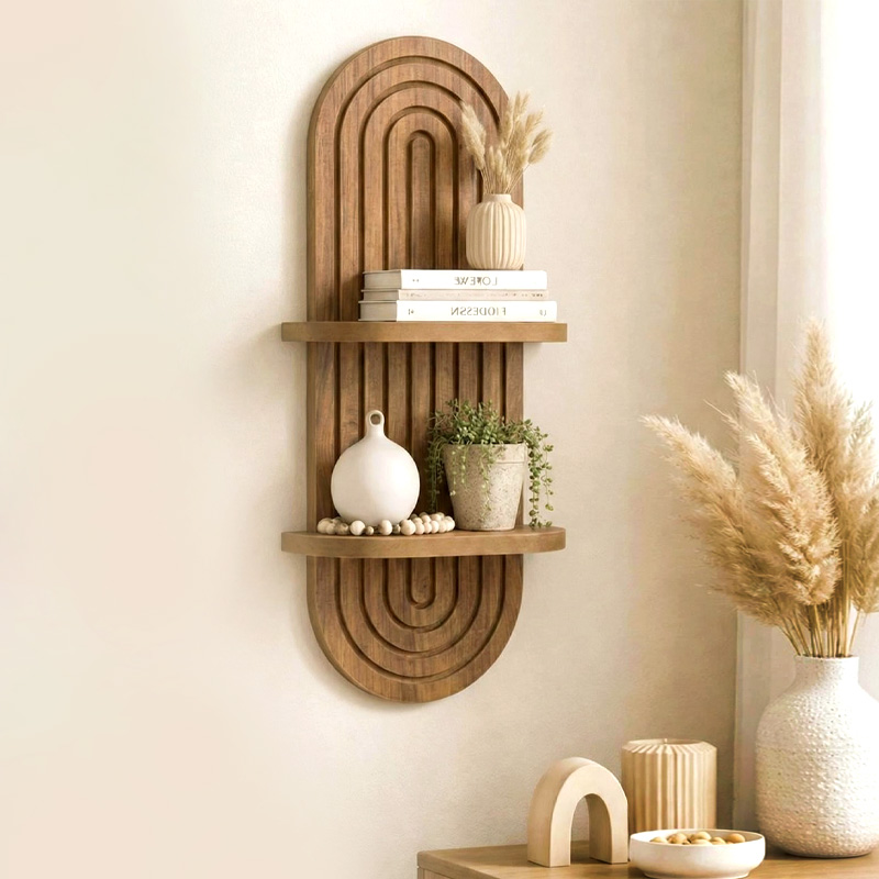 Ραφιέρα τοίχου Καστελόριζο 47 Mdf χρώμα oak 26x13x70εκ.