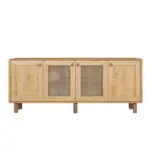 Μπουφές Αντίπαρος 51 χρώμα φυσικό οξιάς 180x40x75εκ. – εικόνα 4