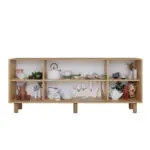Μπουφές Αντίπαρος 51 χρώμα φυσικό οξιάς 180x40x75εκ. – εικόνα 5