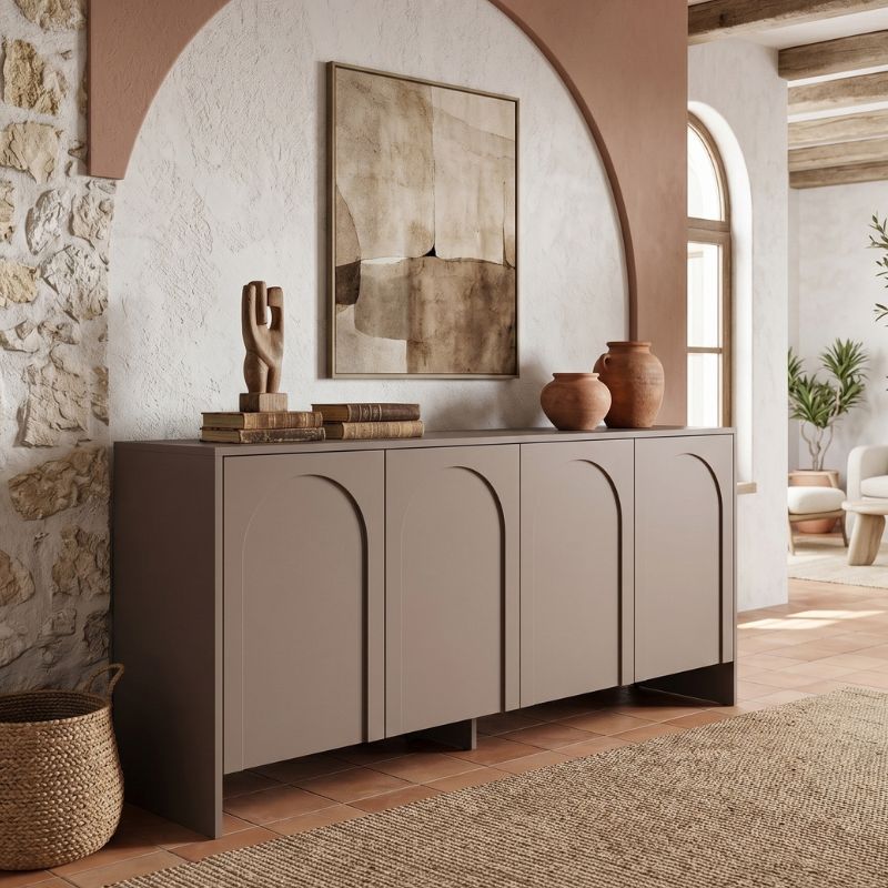 Μπουφές Πήλιο 21 χρώμα μόκα 180x45x80εκ.