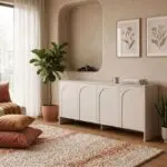 Μπουφές Πήλιο 21 χρώμα κρεμ 180x45x80εκ. – εικόνα 2