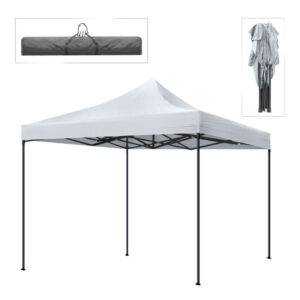 Κιόσκι – Gazebo Bari πτυσσόμενο μεταλλικός σκελετός – αδιάβροχο ύφασμα χρώμα λευκό 3x3x3,10m.
