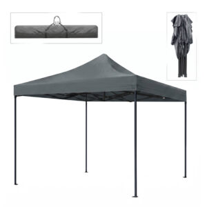 Κιόσκι – Gazebo Bari πτυσσόμενο μεταλλικός σκελετός – αδιάβροχο ύφασμα χρώμα γκρι 3x3x3,10m.