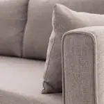 Γωνιακός καναπές Φολέγανδρος 80 αριστερή γωνία υφασμάτινος χρώμα κρεμ 275x165x85εκ. – εικόνα 5