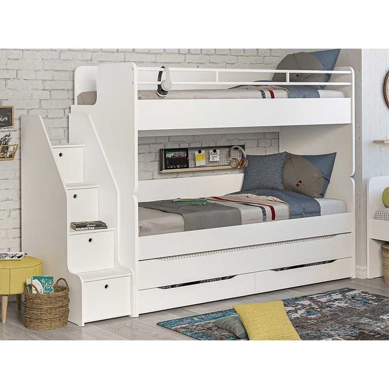 Παιδική κουκέτα WHITE STUDIO 2 (0.90Χ2.00)