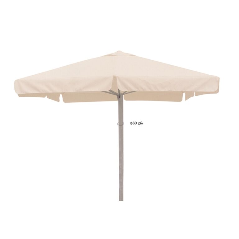ΟΜΠΡΕΛΑ 4X4X3,88m ΤΗΛΕΣΚΟΠΙΚΗ OFF WHITE ALUM. 8ΑΚΤ.17X27X1.2mm ΙΣΤΟΣ 1Φ.60Χ1.6mm