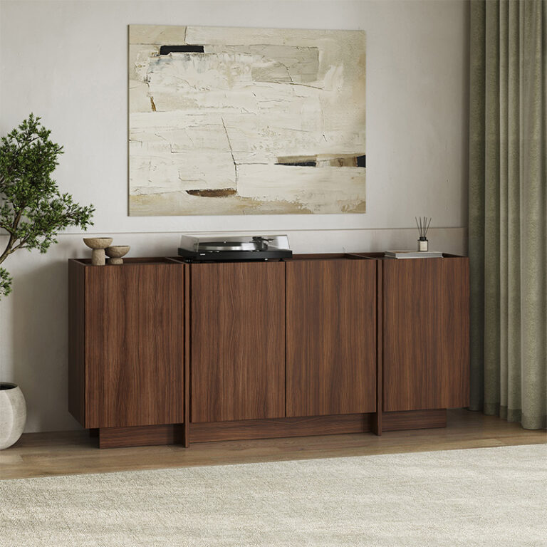 Μπουφές Dorma χρώμα καρυδί milano 180x45x80,2εκ.
