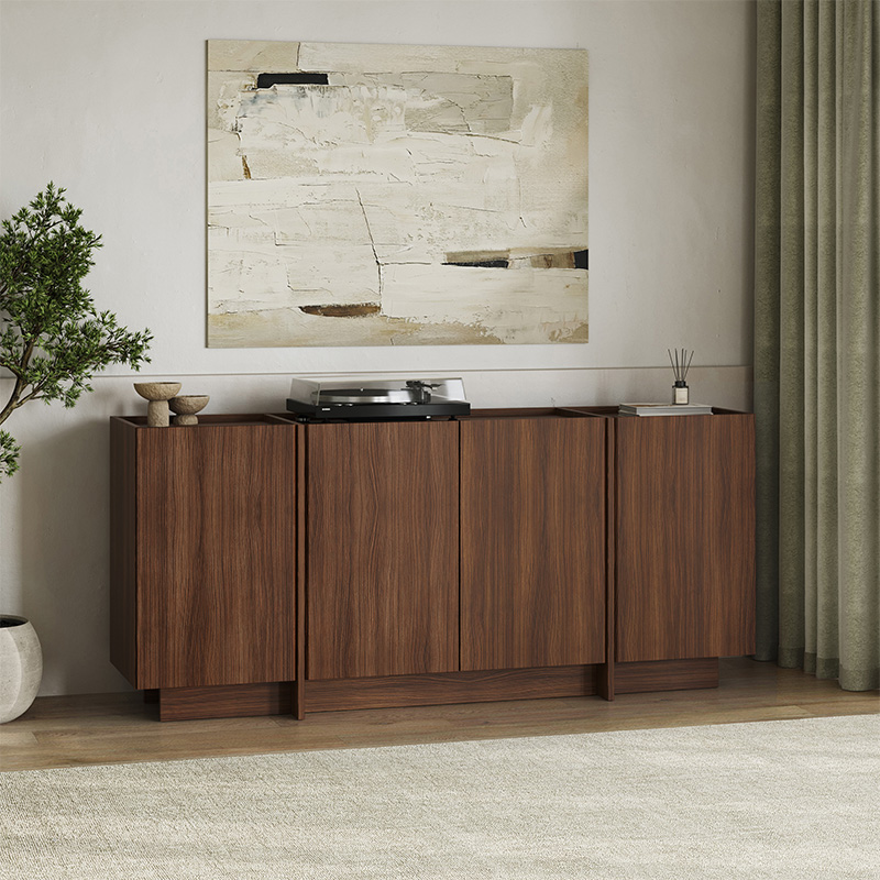 Μπουφές Κύθηρα 85 χρώμα καρυδί milano 180x45x80,2εκ.