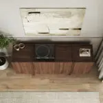Μπουφές Κύθηρα 85 χρώμα καρυδί milano 180x45x80,2εκ. – εικόνα 4