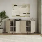 Μπουφές Κύθηρα 85 χρώμα travertine 180x45x80,2εκ. – εικόνα 2