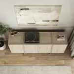Μπουφές Κύθηρα 85 χρώμα travertine 180x45x80,2εκ. – εικόνα 5