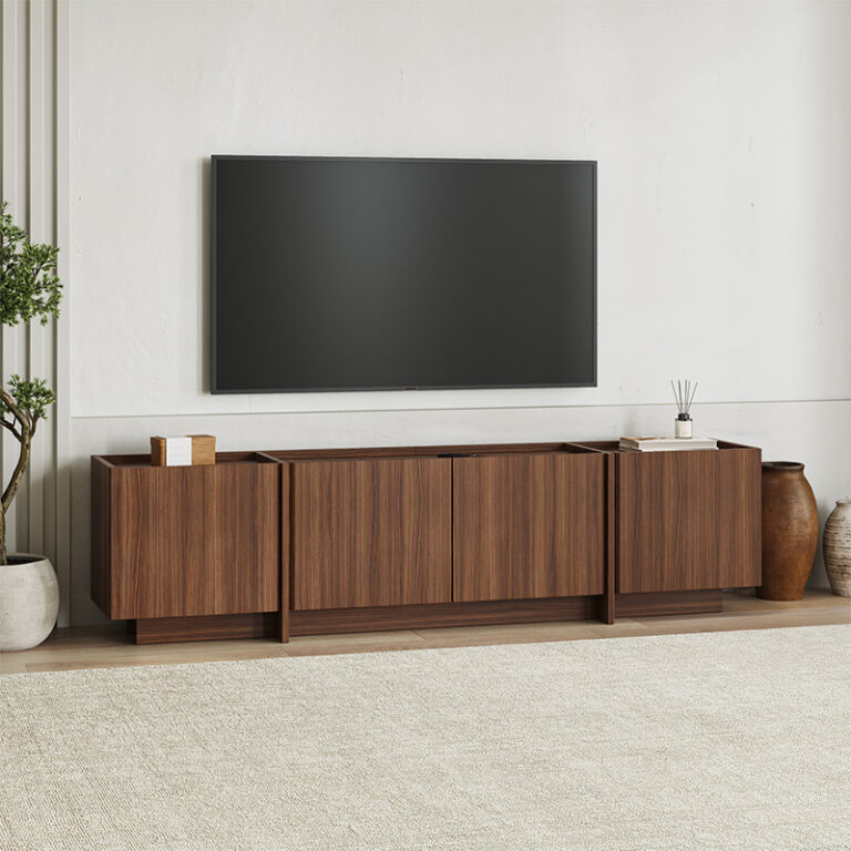 Έπιπλο τηλεόρασης Lowen χρώμα καρυδί milano 180x35x46,2εκ.