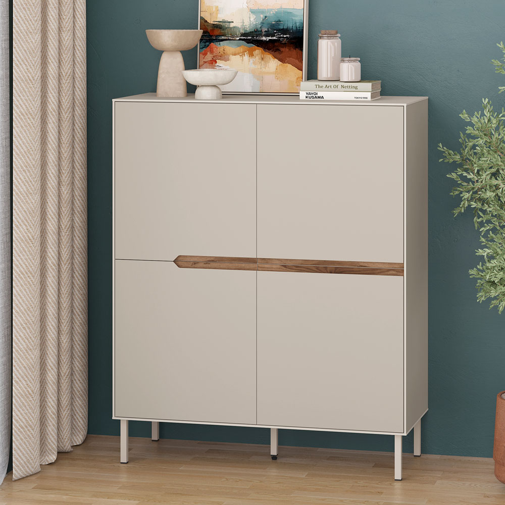 Μπουφές Σάμος 32 χρώμα sandstone 98x40x120,5εκ.