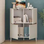Μπουφές Σάμος 32 χρώμα sandstone 98x40x120,5εκ. – εικόνα 2