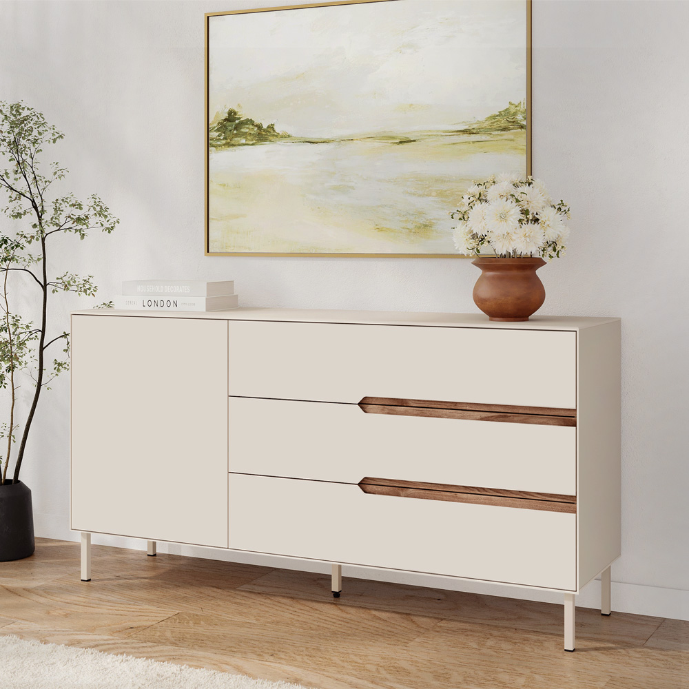 Μπουφές Σάμος 32 χρώμα sandstone 150x40x78,4εκ.
