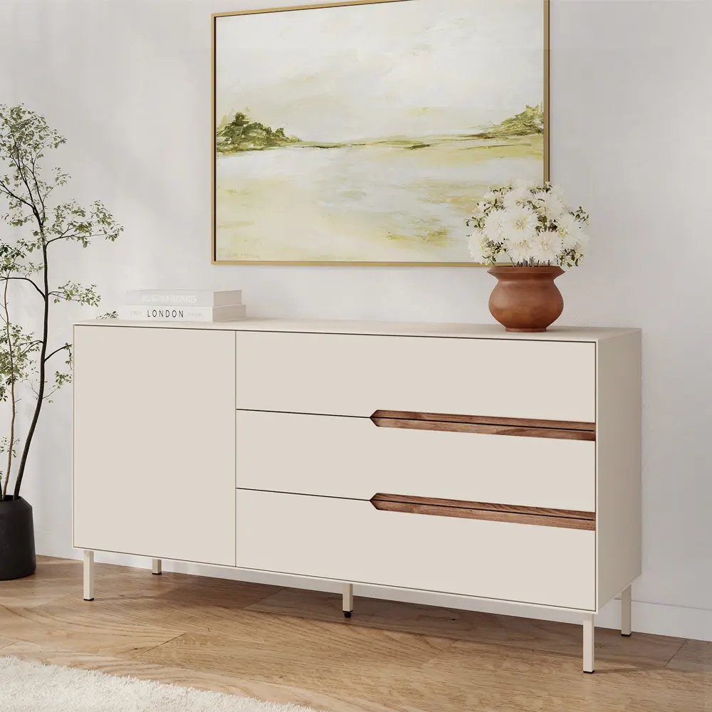 Μπουφές Σάμος 32 χρώμα sandstone 150x40x78,4εκ.
