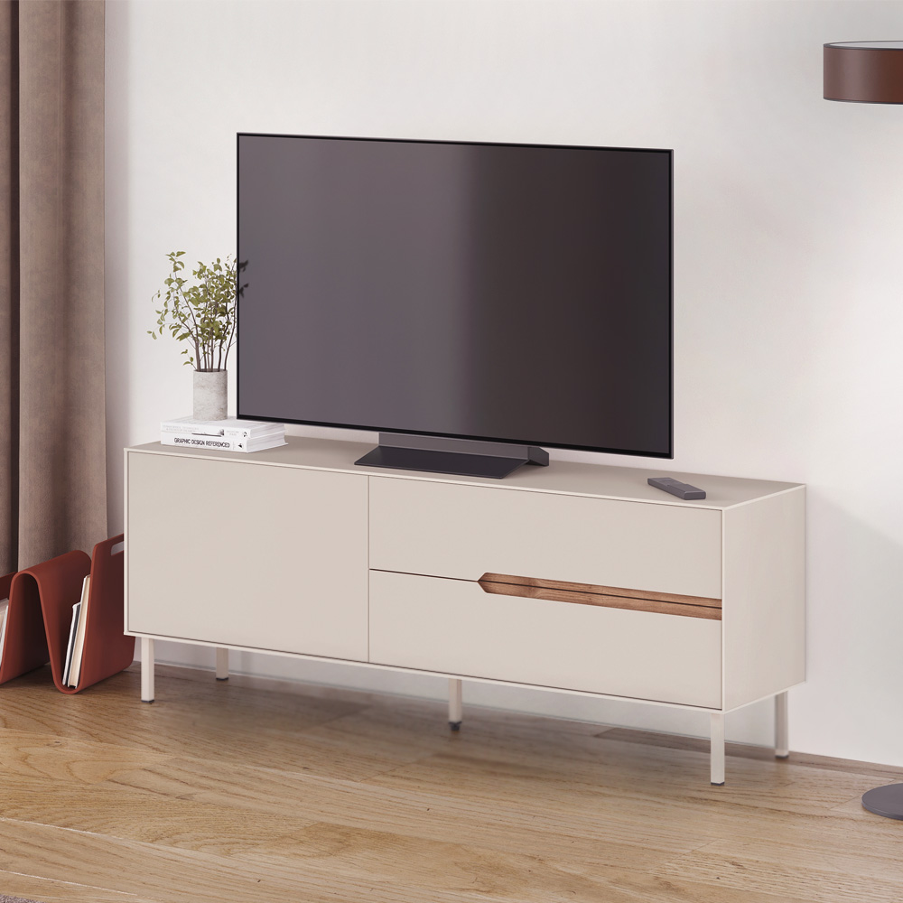 Έπιπλο τηλεόρασης Σάμος 32 χρώμα sandstone 150x35x56,5εκ.